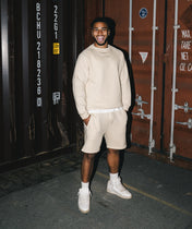 Athleisure Shorts - Creme
