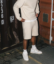 Athleisure Shorts - Creme