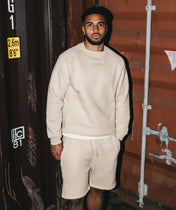Athleisure Shorts - Creme
