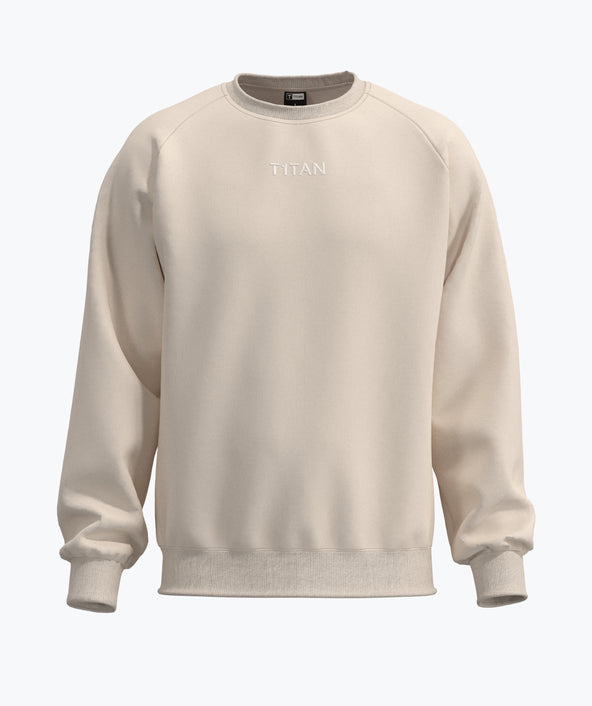 Athleisure Sweatshirt - Creme