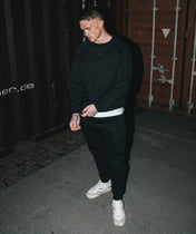 Athleisure Sweatshirt - Schwarz