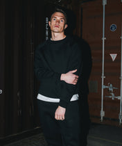 Athleisure Sweatshirt - Schwarz