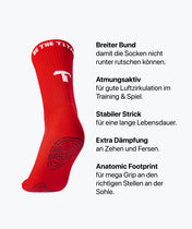 Grip Socks - Rot